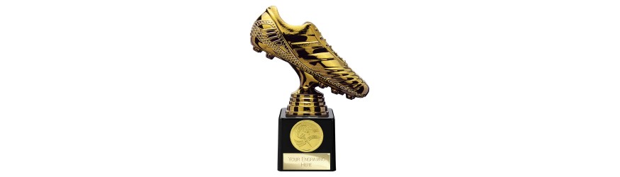 FUSION LEGEND FOOTBALL BOOT RESIN TROPHY - 5 SIZES - 13.5CM - 21CM FUSION LEGEND FOOTBALL BOOT RESIN TROPHY - 5 SIZES - 13.5CM - 21CM